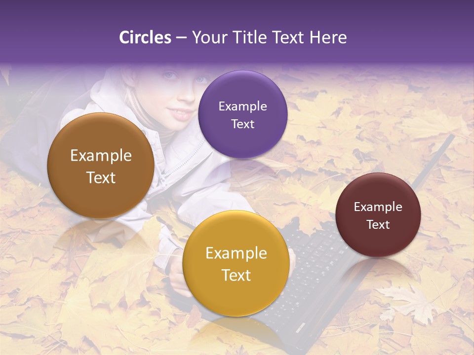 Learning Group Girl PowerPoint Template