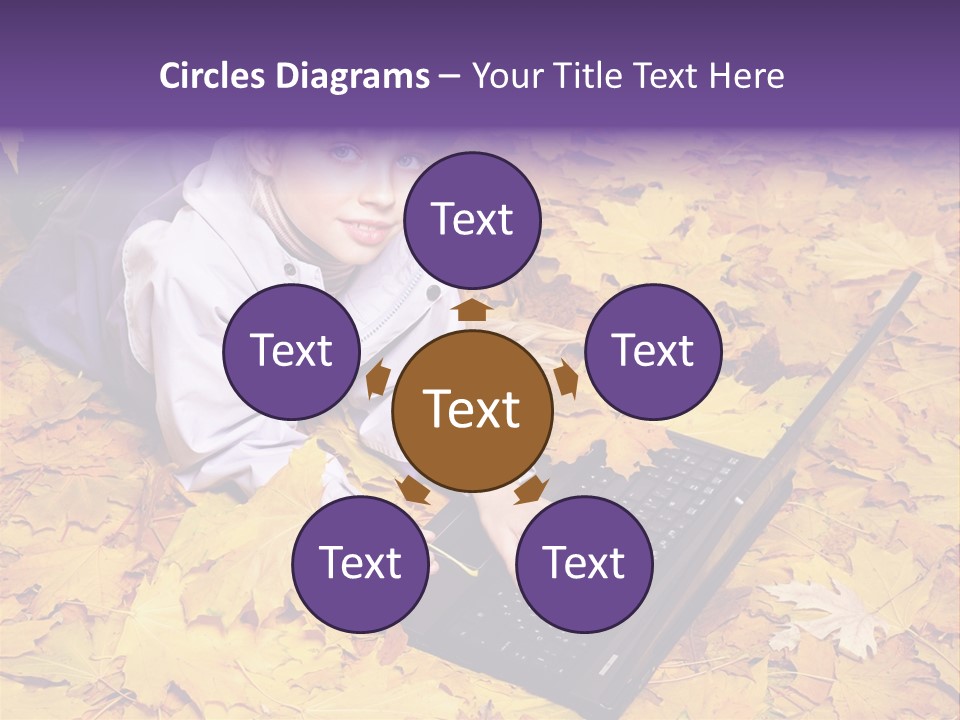 Learning Group Girl PowerPoint Template