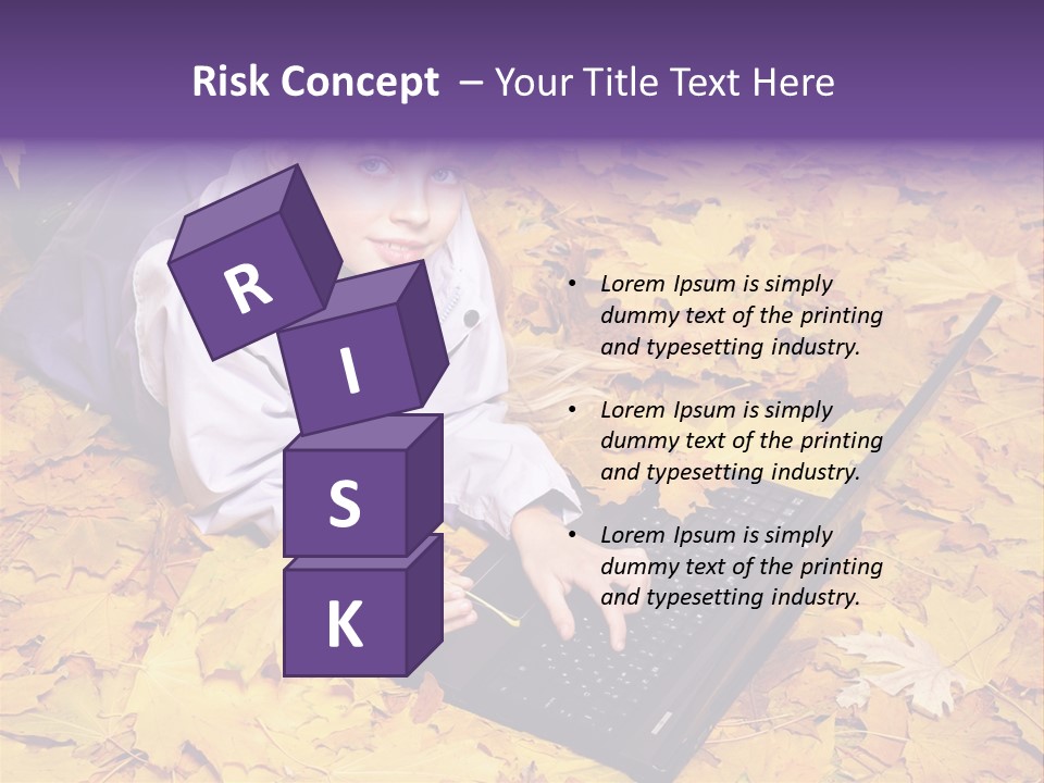 Learning Group Girl PowerPoint Template