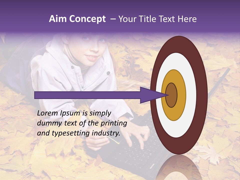 Learning Group Girl PowerPoint Template