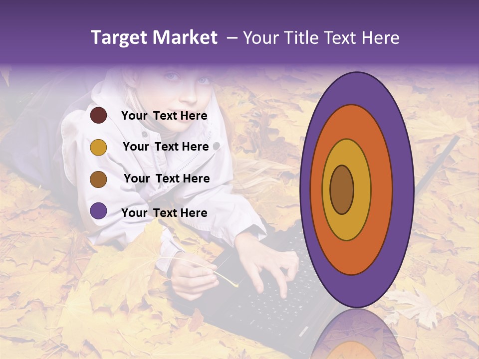 Learning Group Girl PowerPoint Template