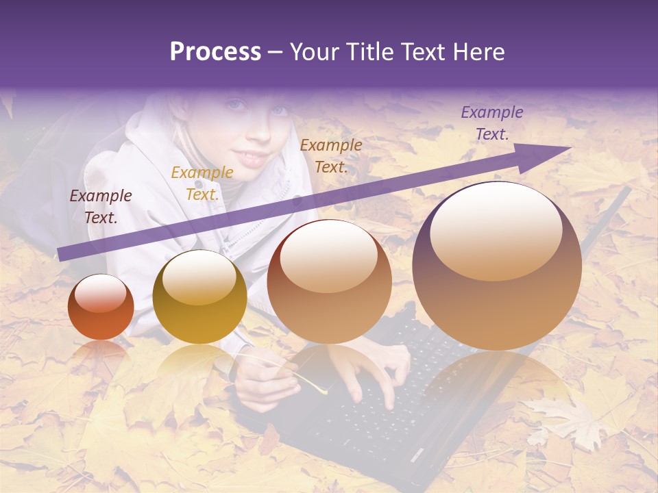 Learning Group Girl PowerPoint Template