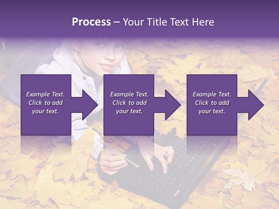 Learning Group Girl PowerPoint Template