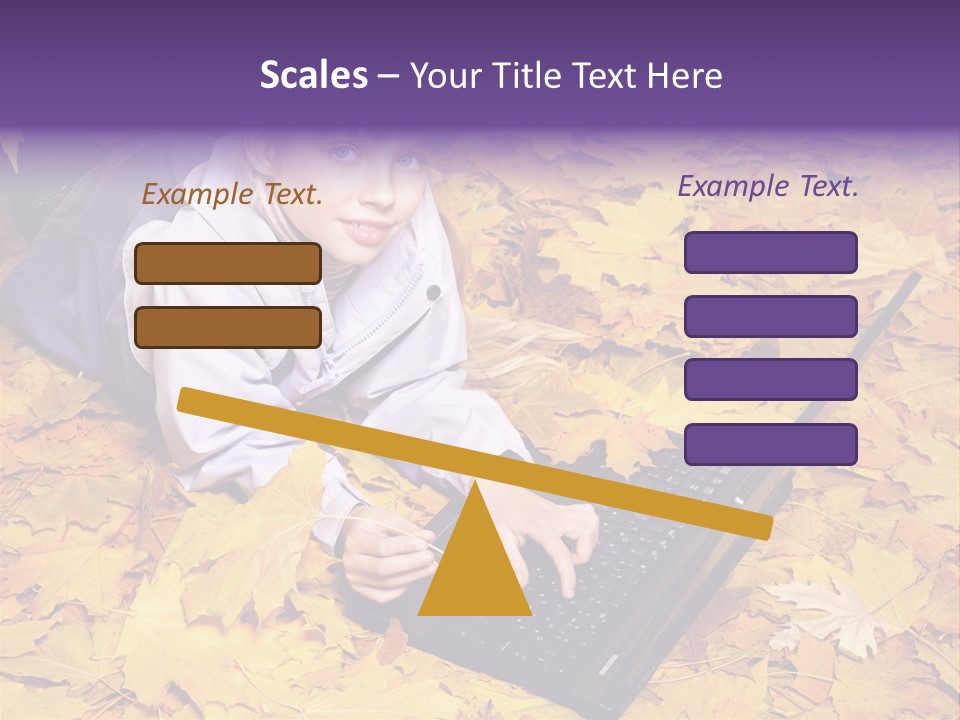 Learning Group Girl PowerPoint Template