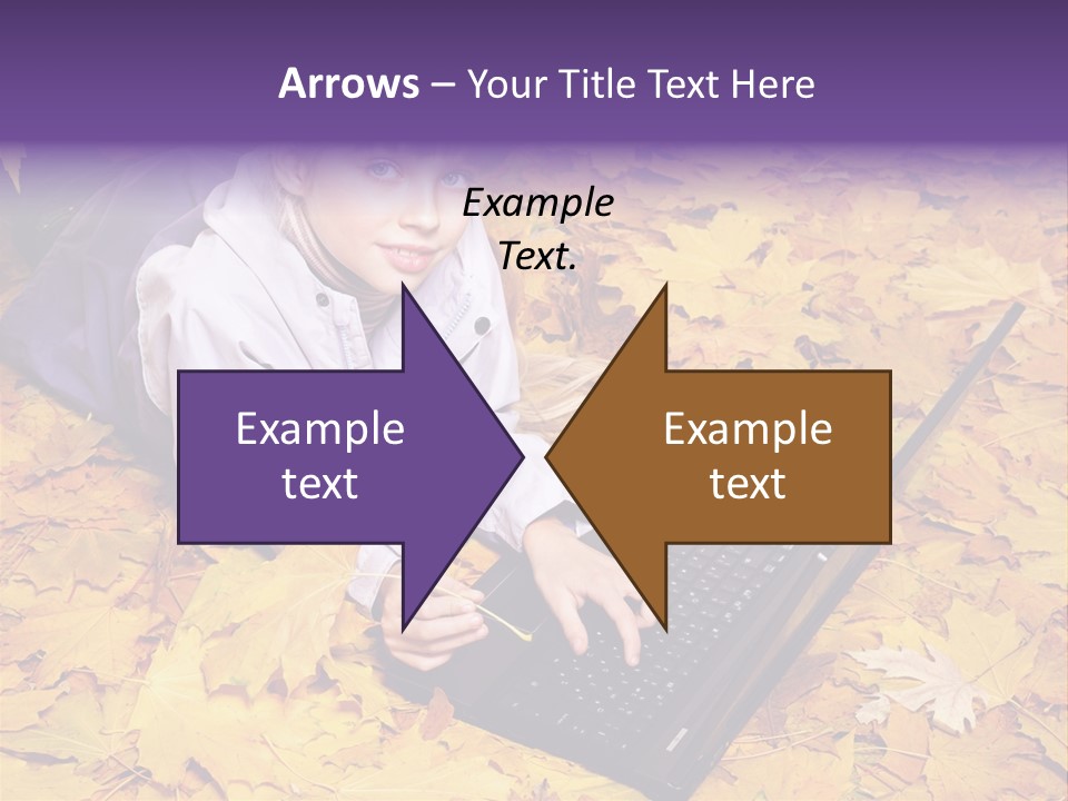 Learning Group Girl PowerPoint Template