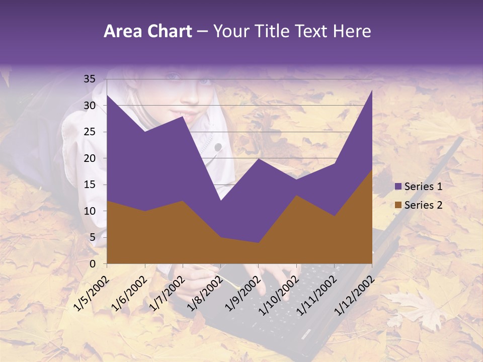 Learning Group Girl PowerPoint Template
