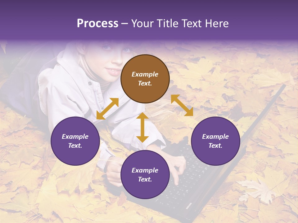Learning Group Girl PowerPoint Template