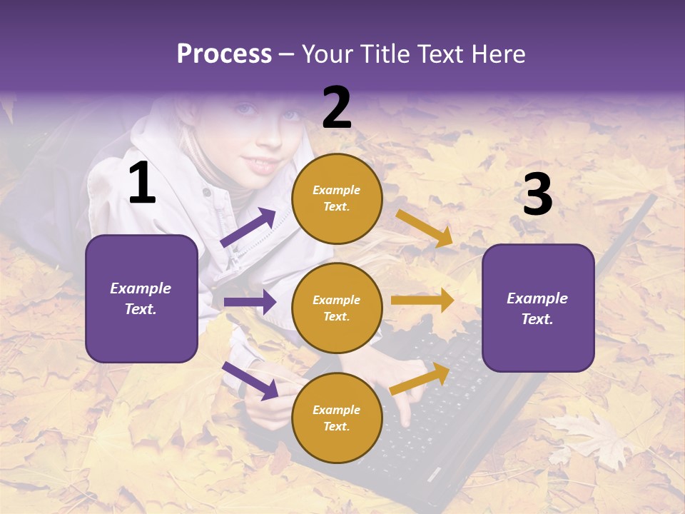 Learning Group Girl PowerPoint Template