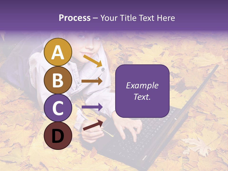 Learning Group Girl PowerPoint Template