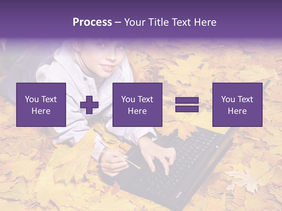Learning Group Girl PowerPoint Template