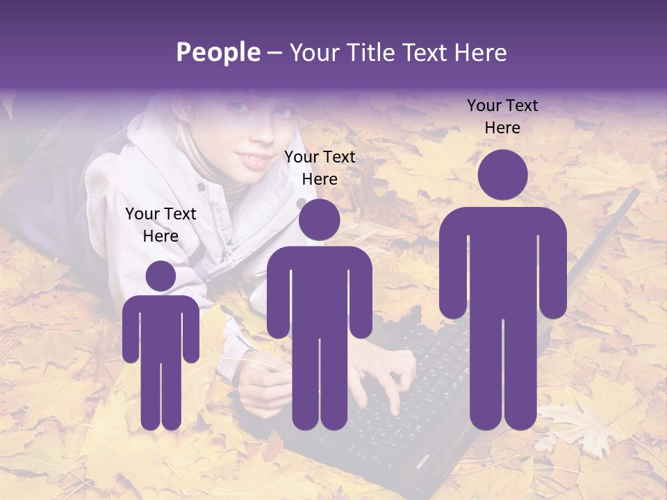 Learning Group Girl PowerPoint Template