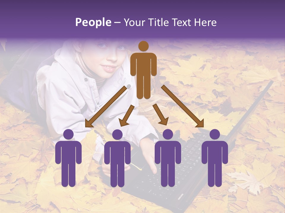 Learning Group Girl PowerPoint Template