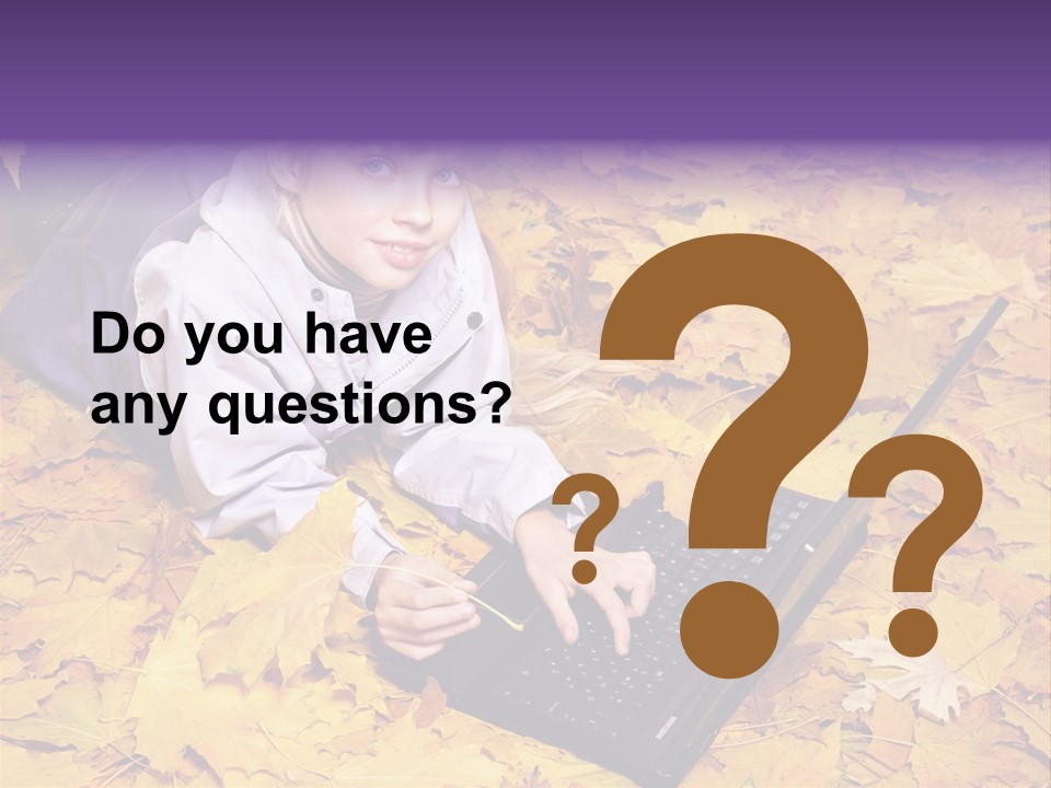 Learning Group Girl PowerPoint Template