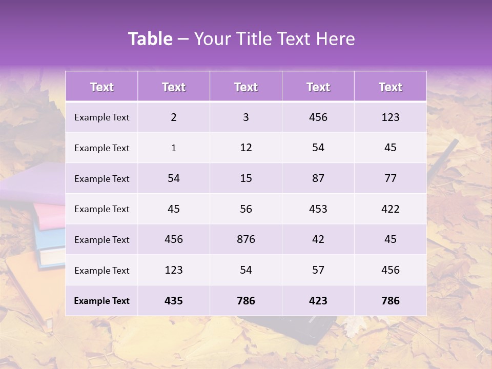 Blond Little Girl Schoolgirl PowerPoint Template