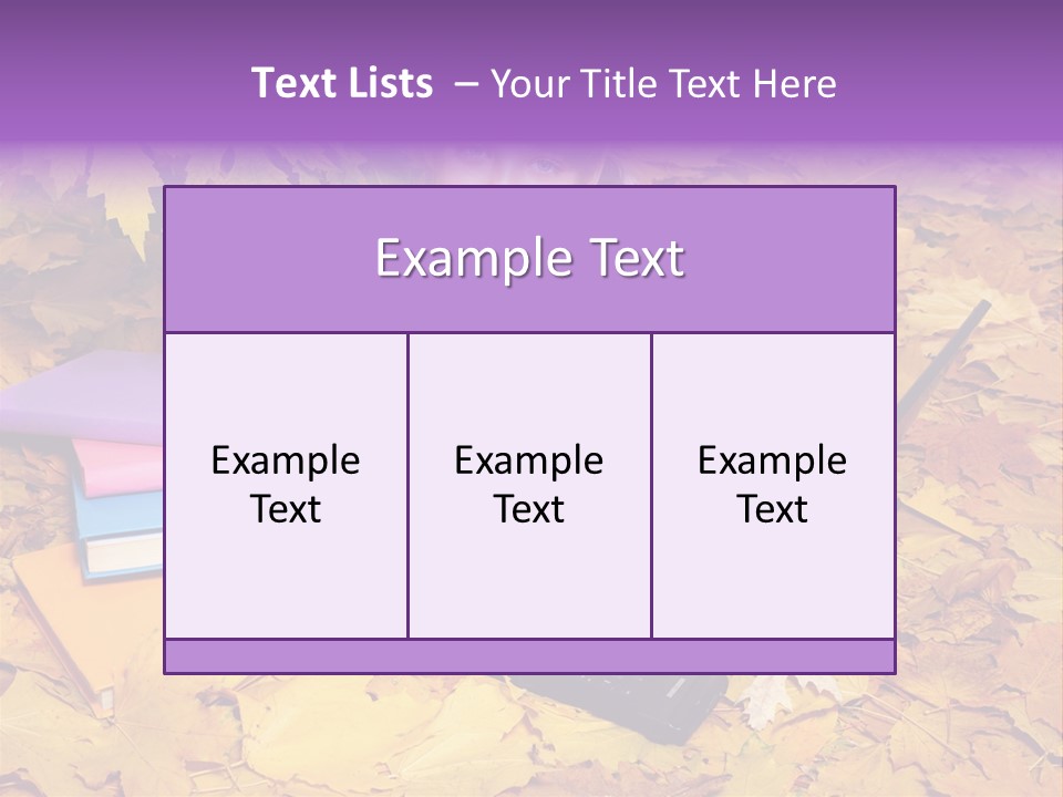 Blond Little Girl Schoolgirl PowerPoint Template