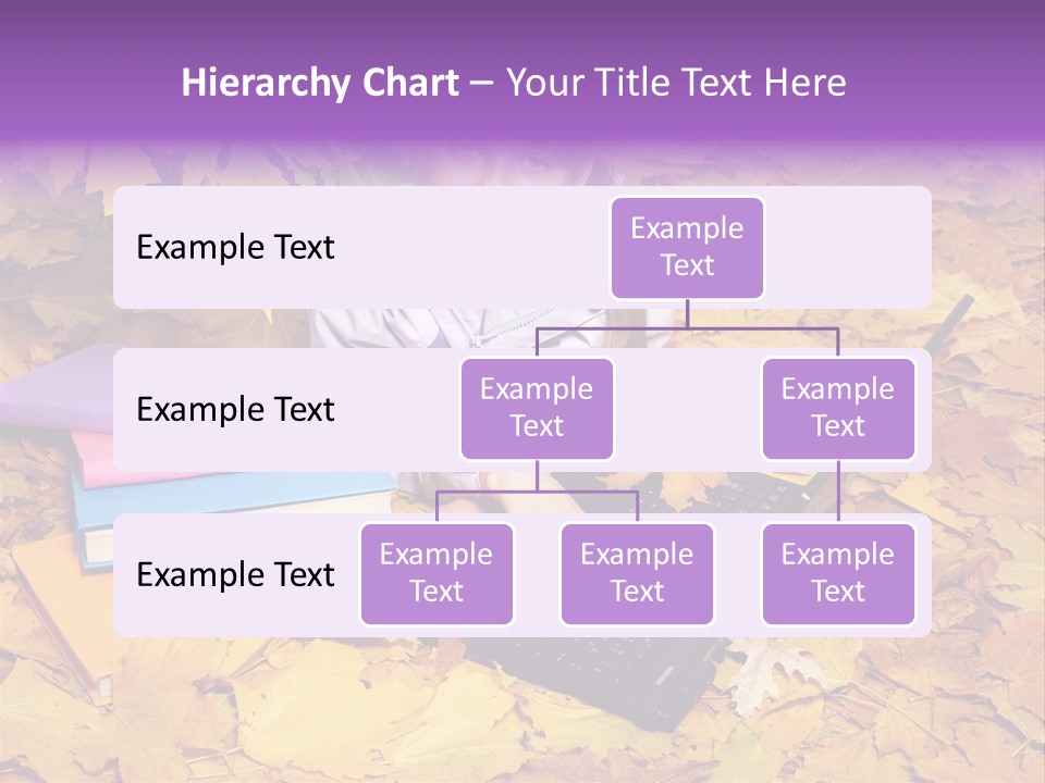 Blond Little Girl Schoolgirl PowerPoint Template