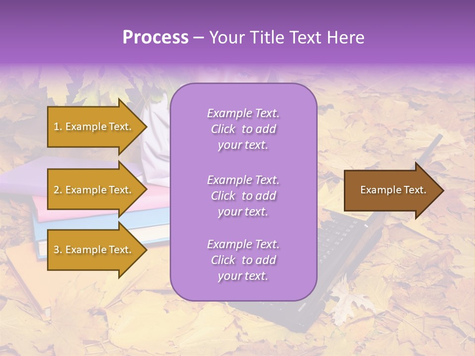 Blond Little Girl Schoolgirl PowerPoint Template