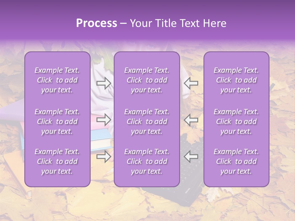 Blond Little Girl Schoolgirl PowerPoint Template