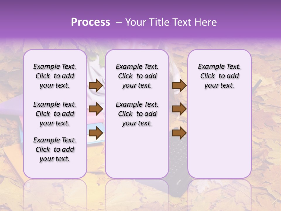 Blond Little Girl Schoolgirl PowerPoint Template