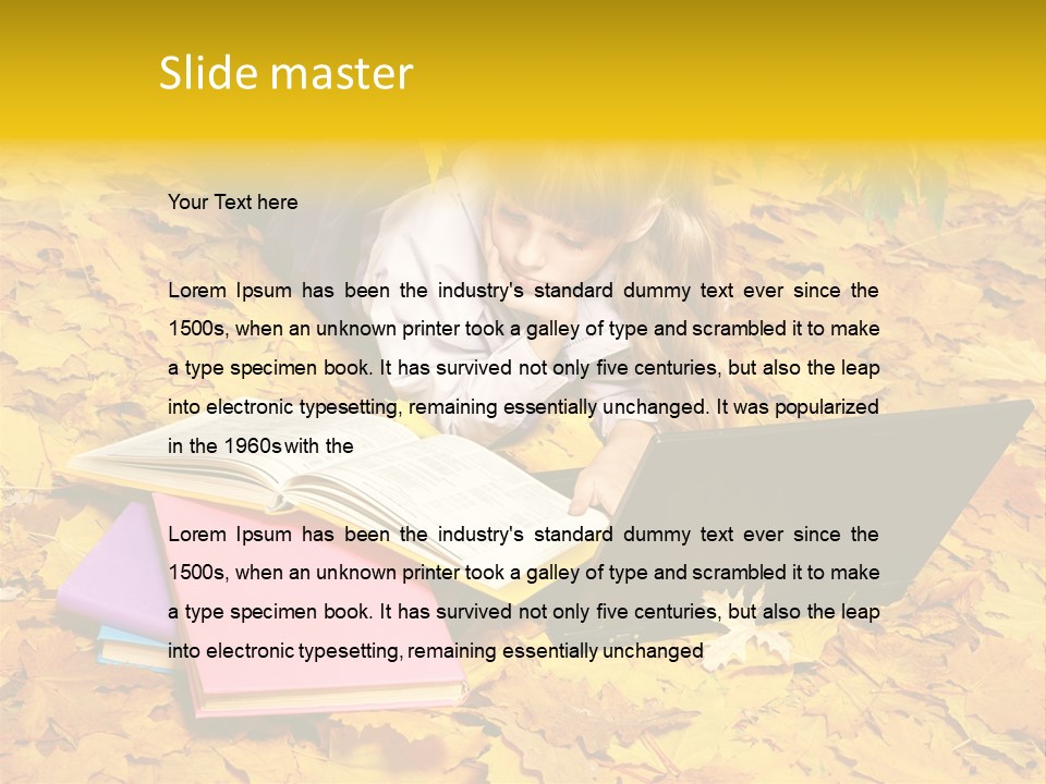 Yellow Smile Relaxation PowerPoint Template