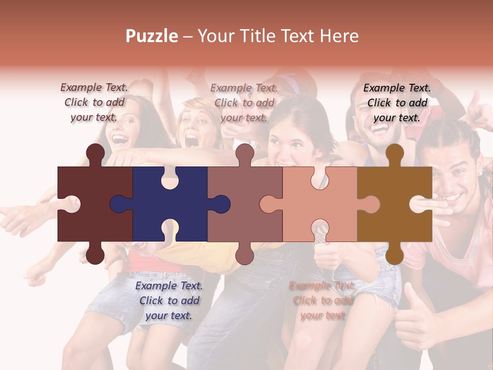 Male Young Woman Girl PowerPoint Template