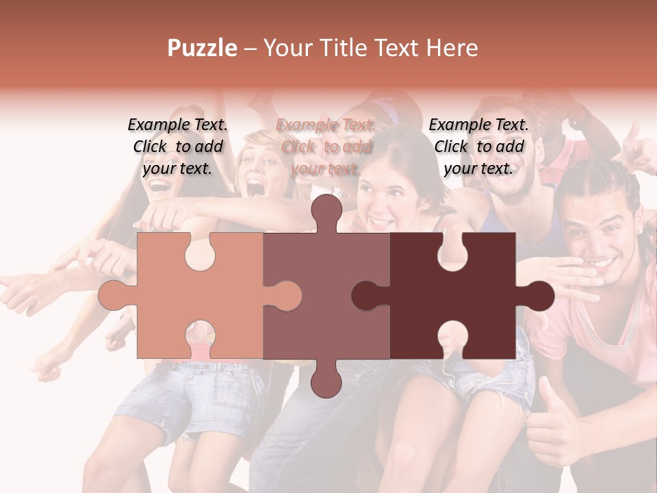 Male Young Woman Girl PowerPoint Template