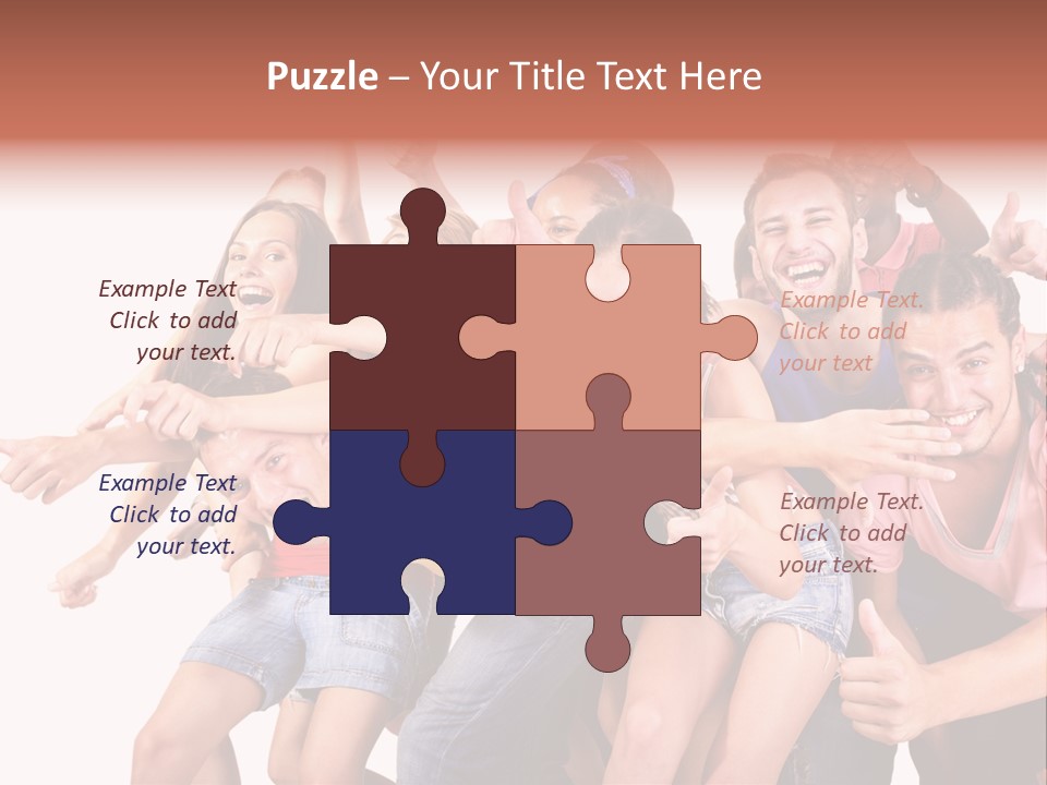 Male Young Woman Girl PowerPoint Template