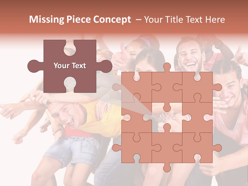 Male Young Woman Girl PowerPoint Template