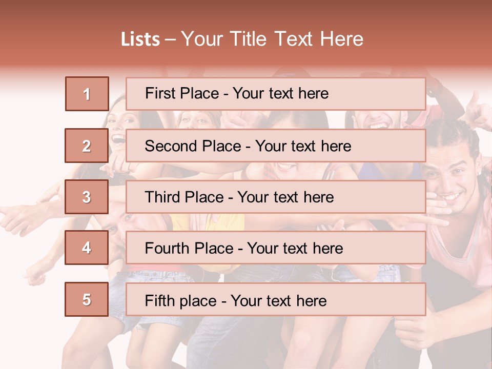 Male Young Woman Girl PowerPoint Template