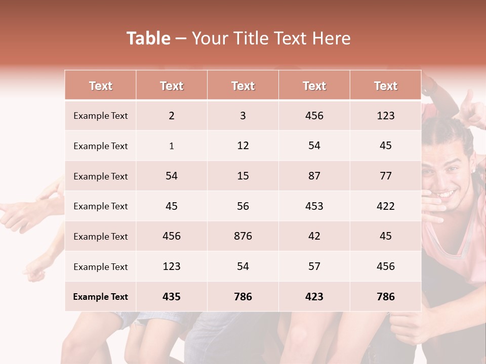 Male Young Woman Girl PowerPoint Template