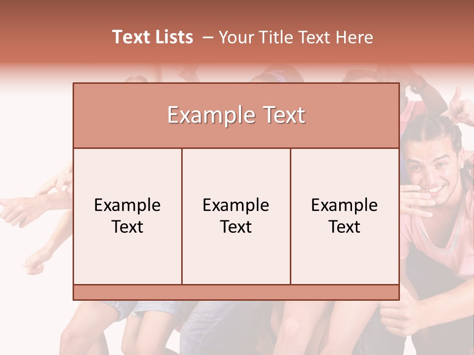 Male Young Woman Girl PowerPoint Template