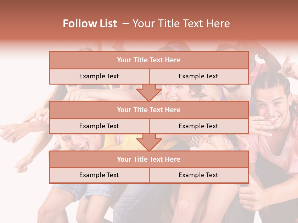 Male Young Woman Girl PowerPoint Template
