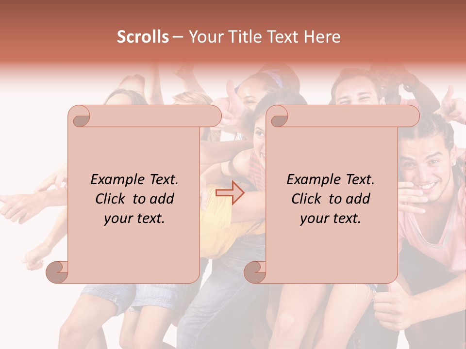 Male Young Woman Girl PowerPoint Template