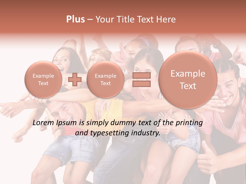 Male Young Woman Girl PowerPoint Template