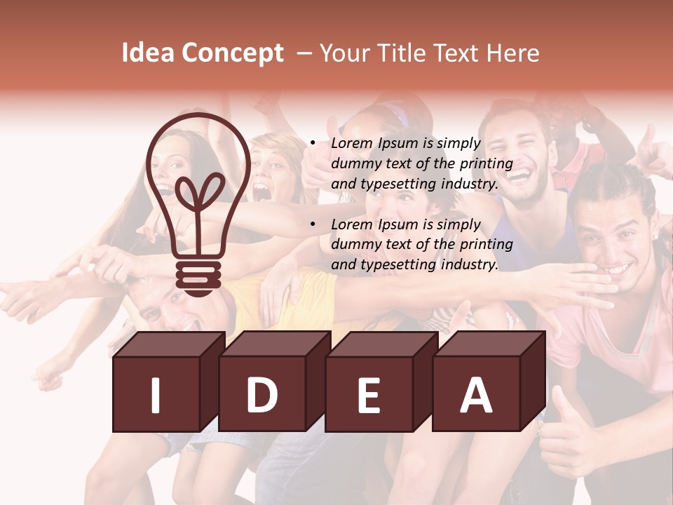 Male Young Woman Girl PowerPoint Template