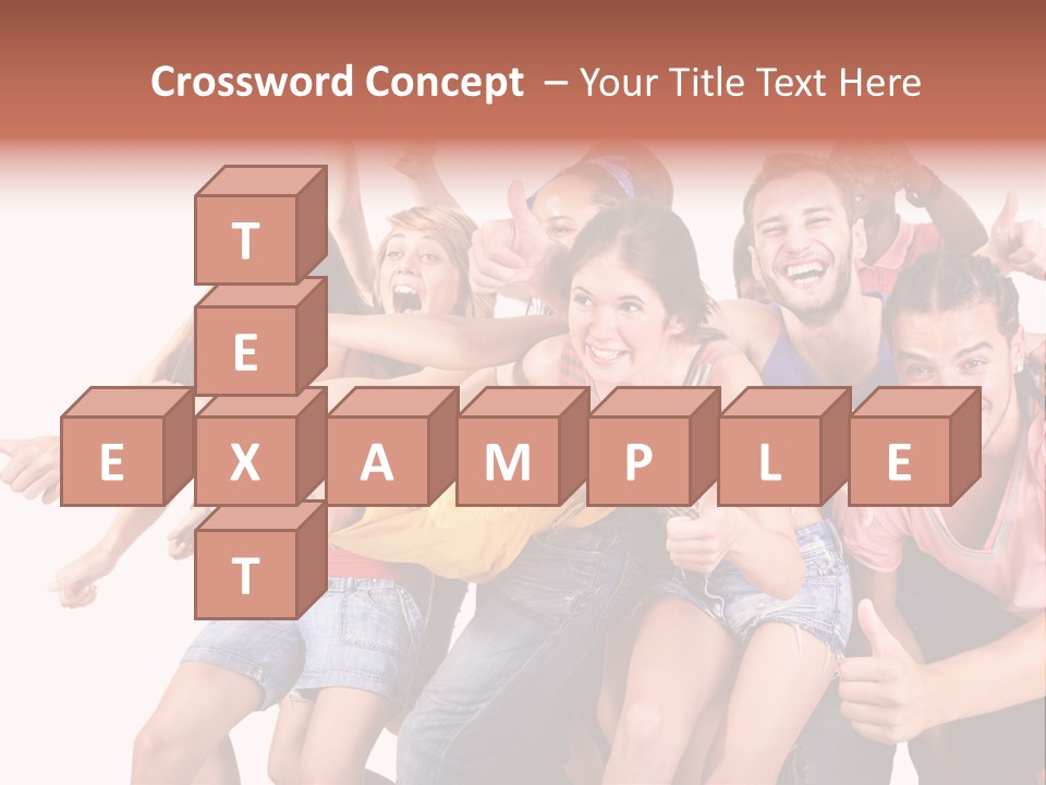 Male Young Woman Girl PowerPoint Template