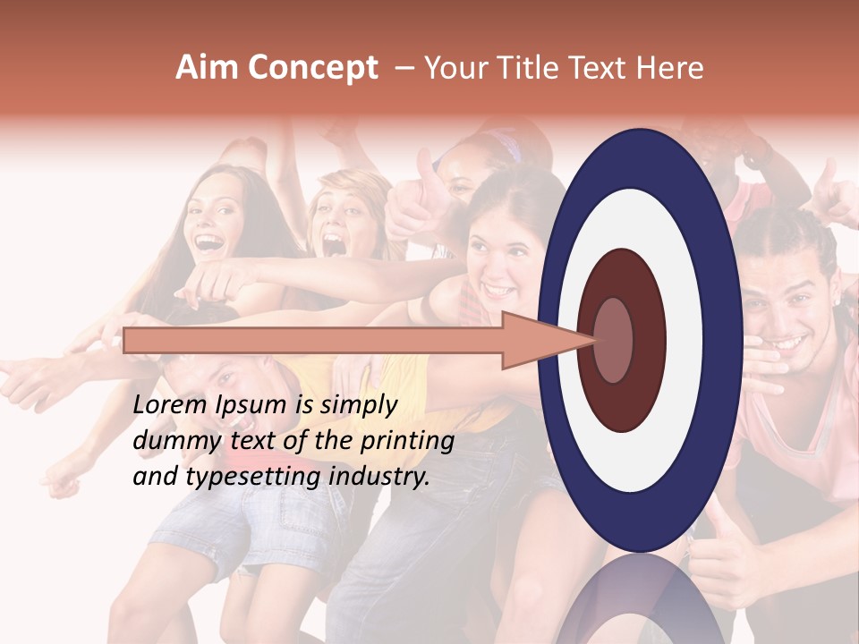 Male Young Woman Girl PowerPoint Template