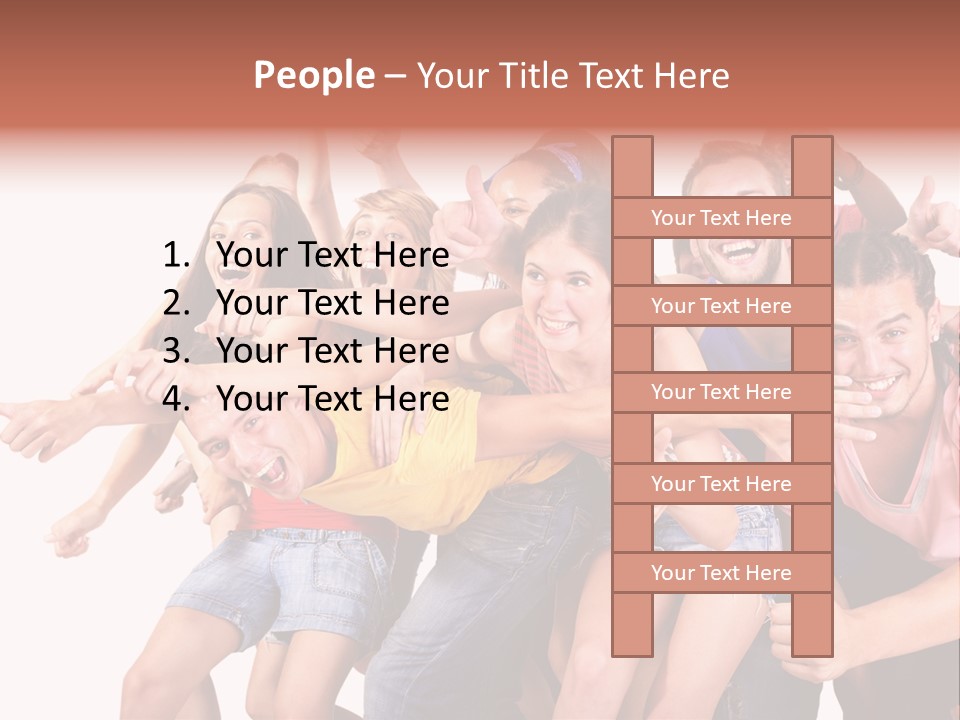 Male Young Woman Girl PowerPoint Template