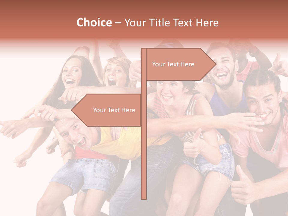 Male Young Woman Girl PowerPoint Template