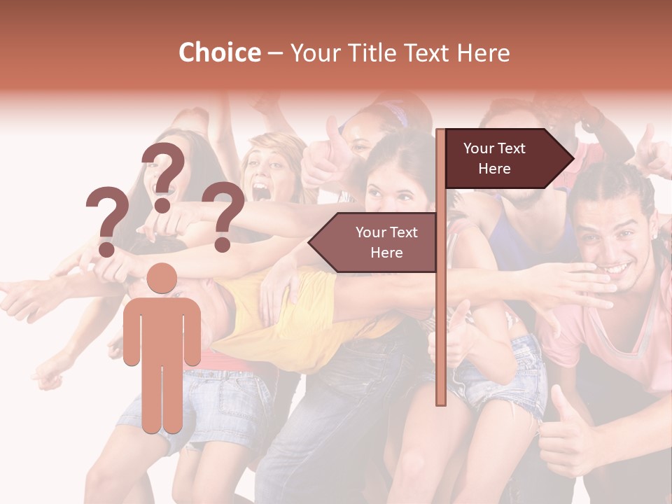 Male Young Woman Girl PowerPoint Template