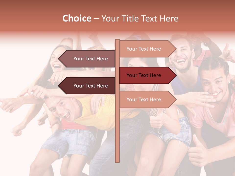 Male Young Woman Girl PowerPoint Template