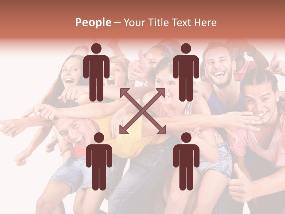 Male Young Woman Girl PowerPoint Template