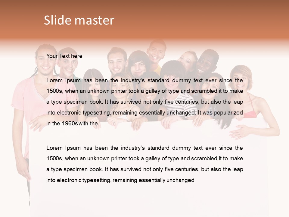 People Ethnicity Smiling PowerPoint Template