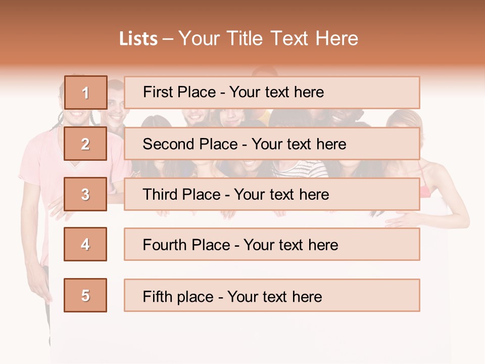 People Ethnicity Smiling PowerPoint Template