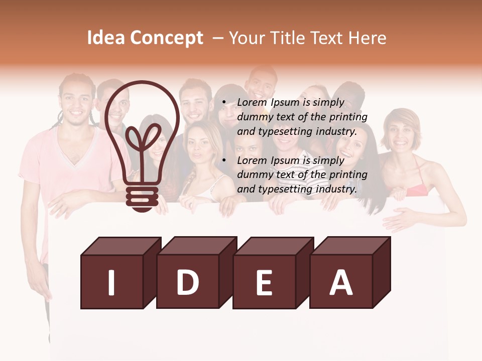 People Ethnicity Smiling PowerPoint Template