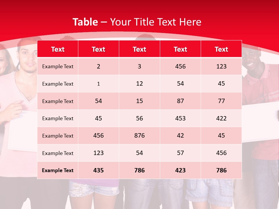 Happy Banner Team PowerPoint Template