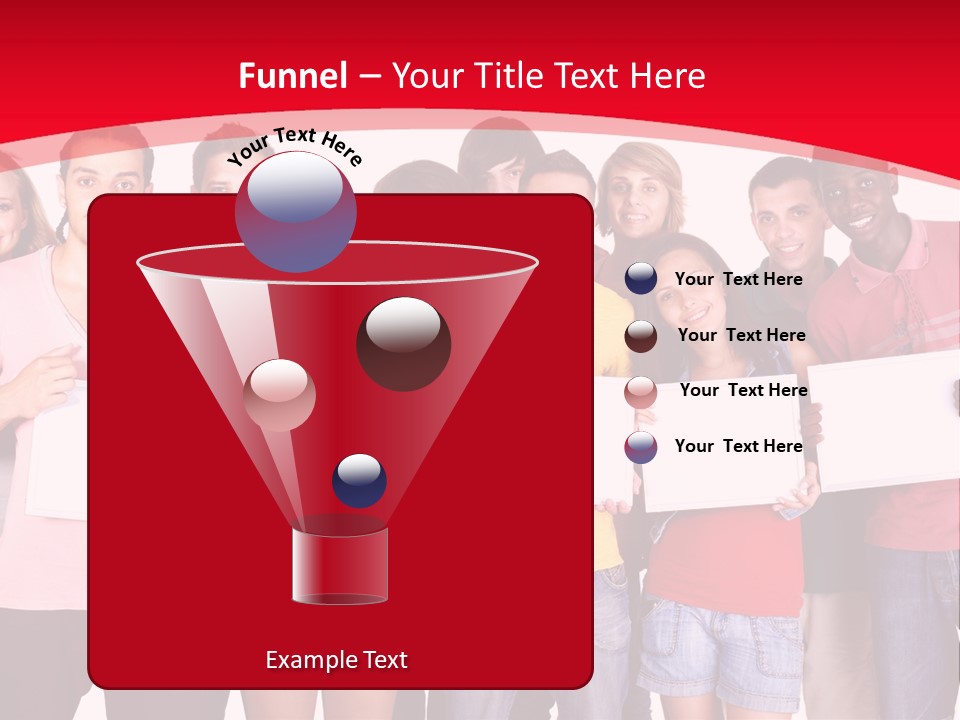 Happy Banner Team PowerPoint Template