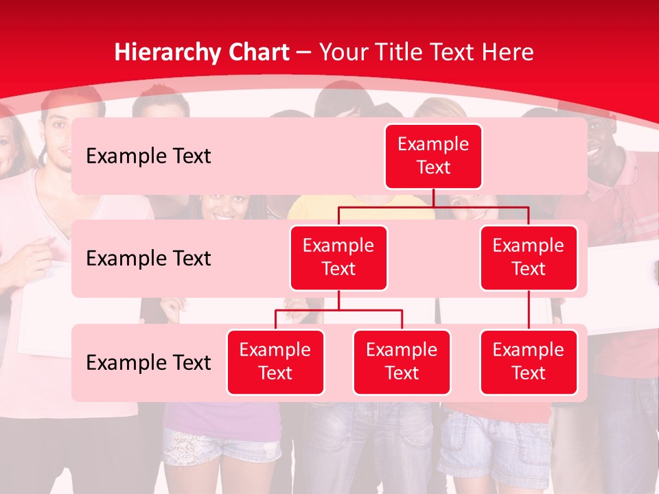 Happy Banner Team PowerPoint Template