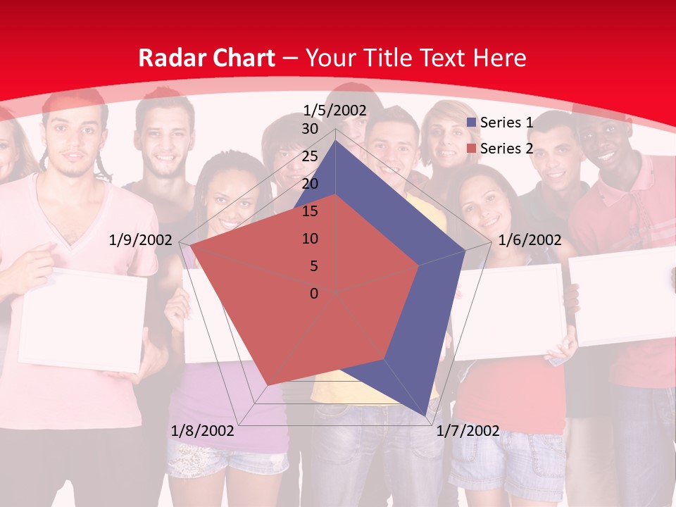 Happy Banner Team PowerPoint Template
