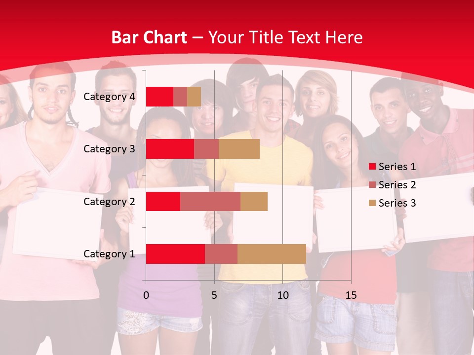 Happy Banner Team PowerPoint Template